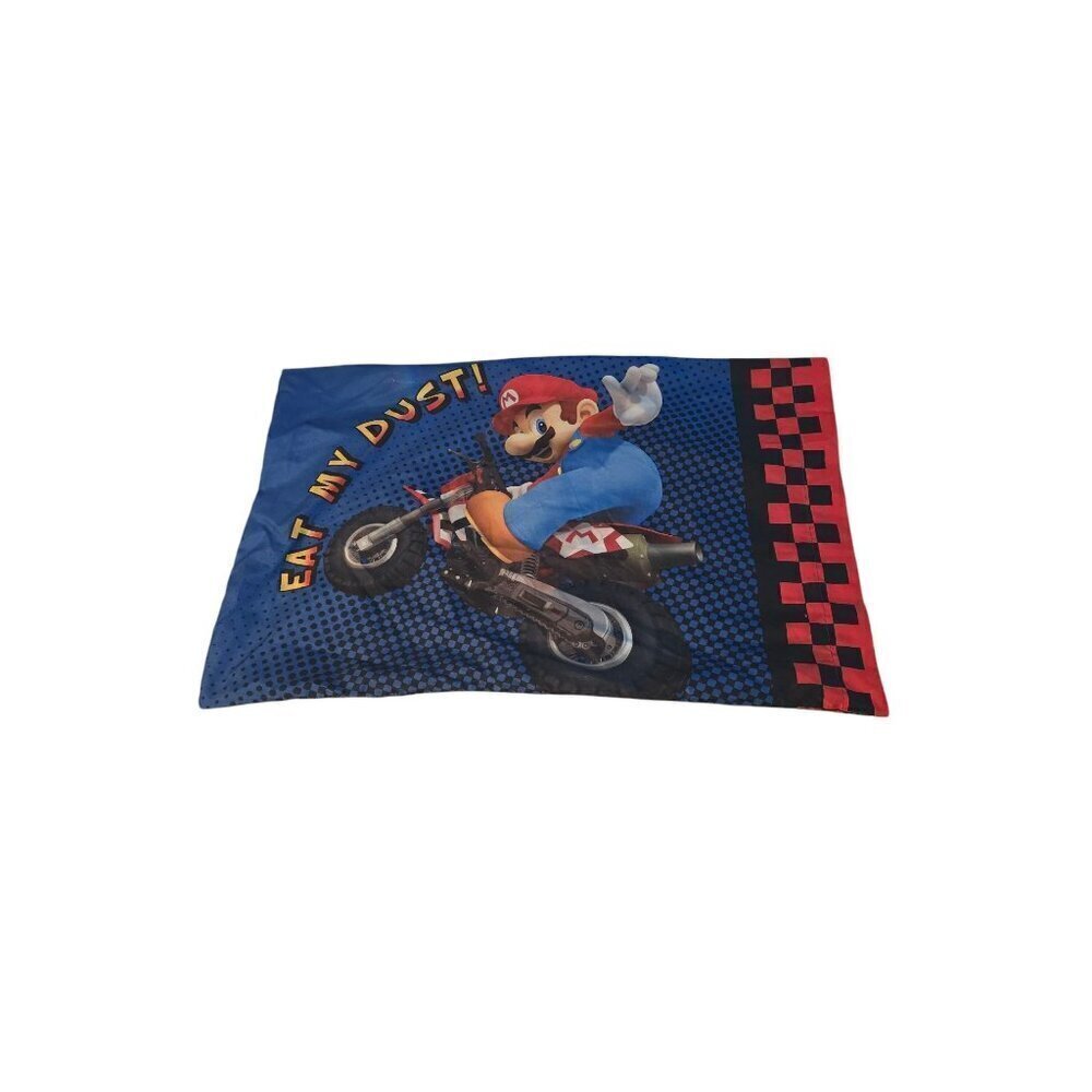 Nintendo Wii Mario Kart Standard Pillowcase Mario Luigi